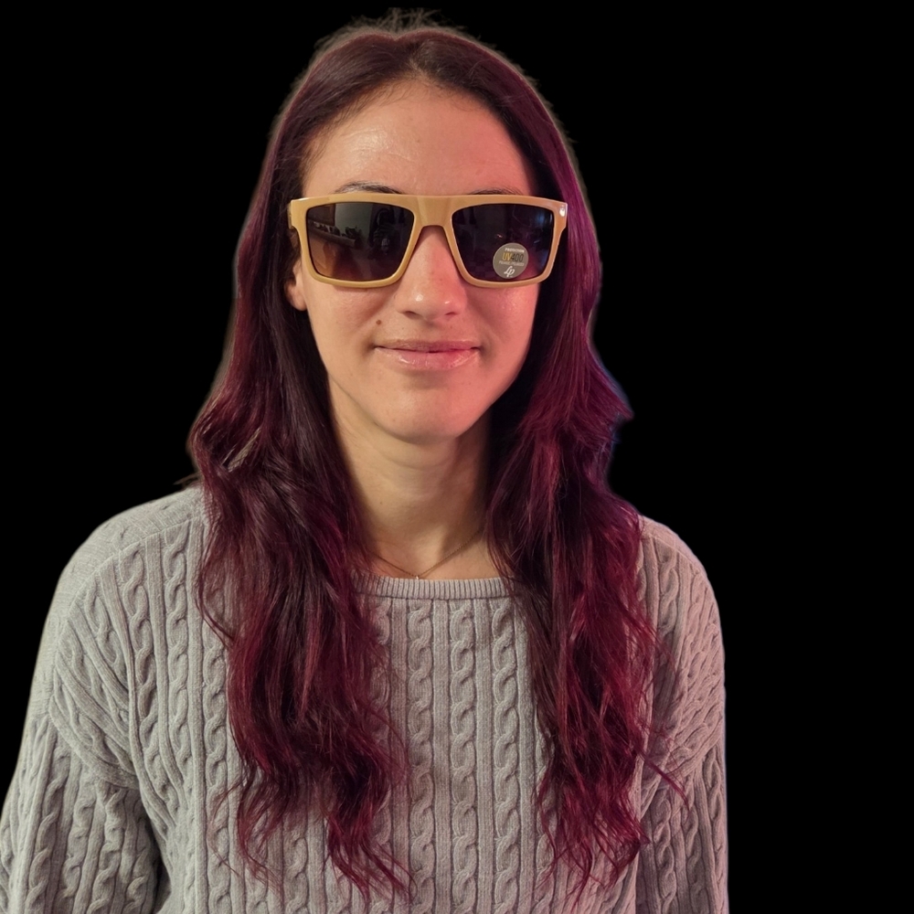 Polarized UV 400 L&P Apparel Adult NEW Tan Sunglasses